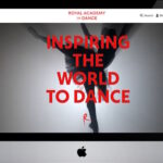 Royal Academy of Dance Website Homepage screenshot